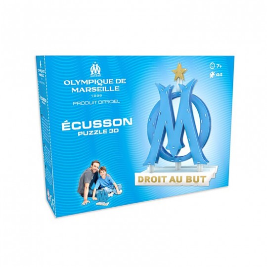 Puzzle 3D 44 pcs Écusson Olympique de Marseille Megableu - 1