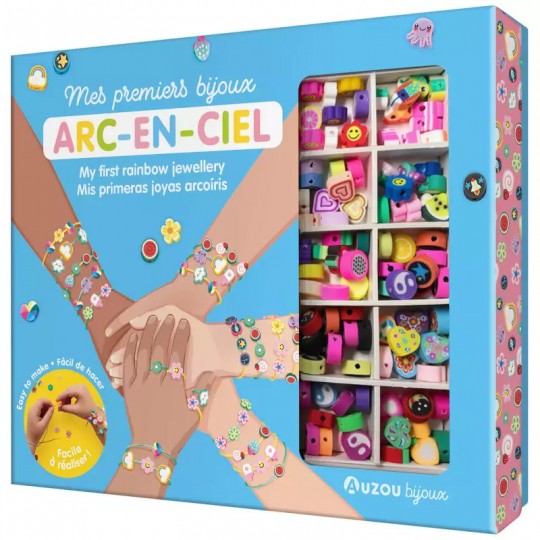 Coffret Mes premiers bijoux arc-en-ciel - Auzou Auzou - 1