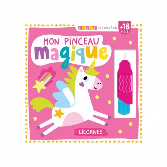 Livre accordéon Mon pinceau magique : Licornes - 1 2 3 Soleil 1 2 3 Soleil - 2