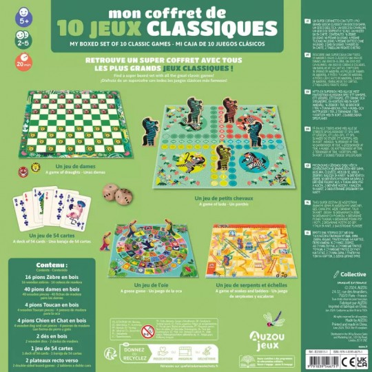 Mon coffret de 10 jeux classiques - Auzou Auzou - 4