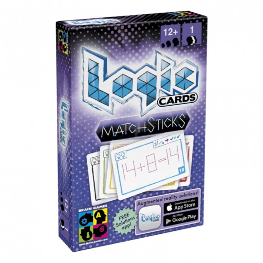 Logic Cards MatchSticks Violet Brain Games - 1