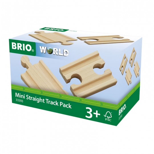 BRIO Lot 4 Mini Rails Double Male / Double Femelle 54 Mm BRIO - 2