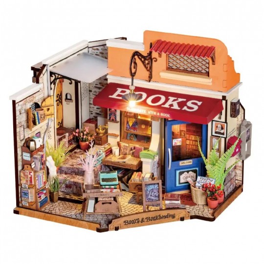 Corner Bookstore - Miniature 3D DIY Rolife Rolife - 2