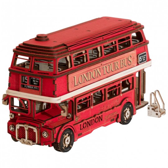 London Tour Bus - Puzzle 3D en bois Rolife Rolife - 1