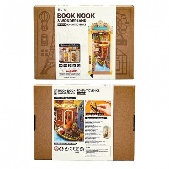 Book Nook Romantic Venice - Puzzle 3D en bois Rolife Rolife - 2