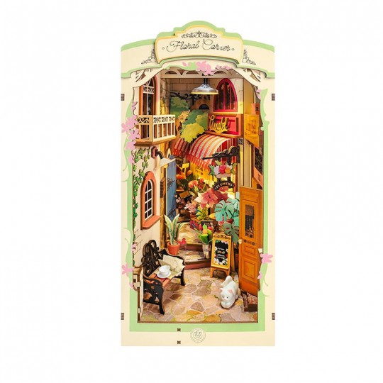 Book Nook Floral Corner - Puzzle 3D en bois Rolife Rolife - 1