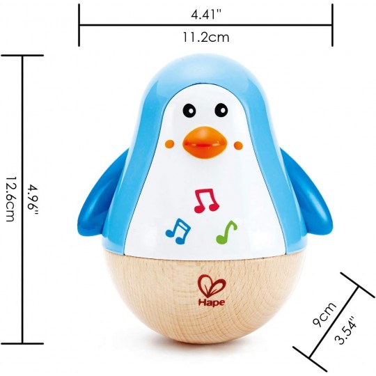 Pingouin culbuto musical Hape - 4