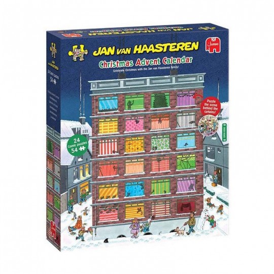 Puzzle Jan Van Haasteren 24 x 54 pcs Calendrier de l'Avent Noël Jumbo Diset - 1