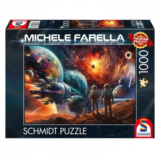 Puzzle 1000 pcs Cosmos multicolore : voyage dans l'espace Schmidt Schmidt - 1