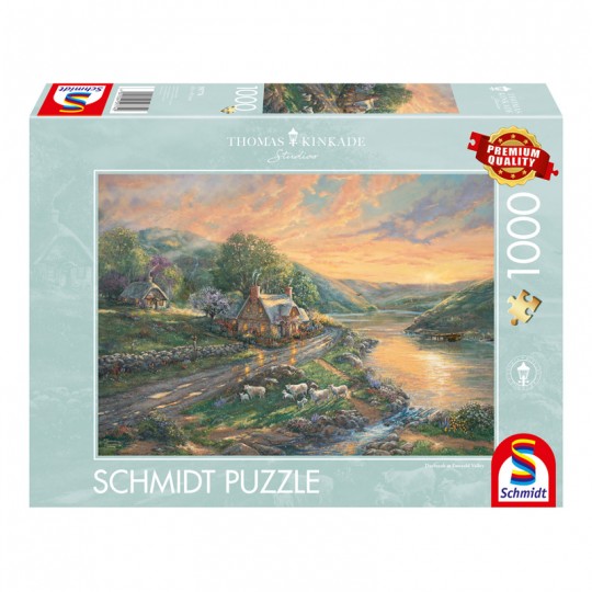 Puzzle 1000 pcs Aube à Emerald Valley Schmidt Schmidt - 1