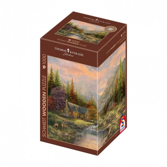 Puzzle bois 1000 pcs Le ruisseau de montagne Schmidt Schmidt - 1