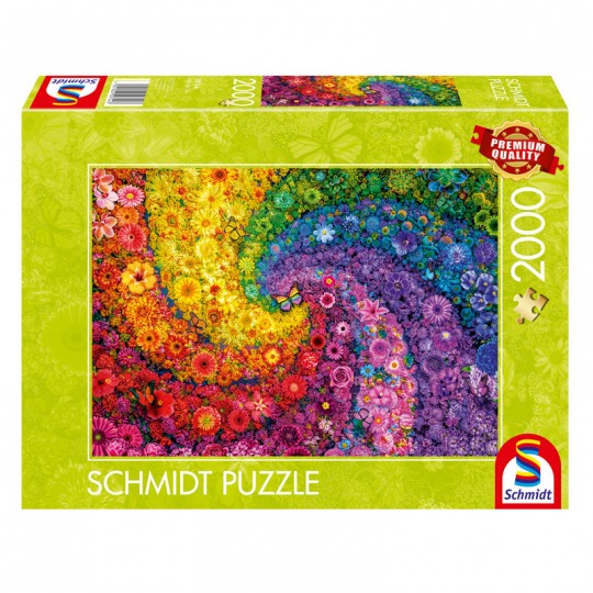 Puzzle 2000 pcs Tourbillon de fleurs multicolores Schmidt Schmidt - 1