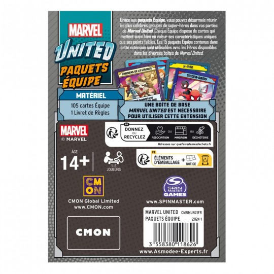 Marvel United : Paquet Equipe CMON - 2