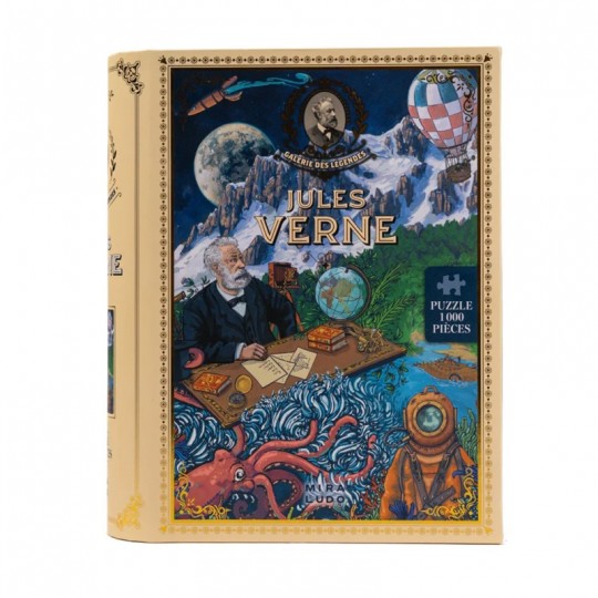 Puzzle 1000 pcs Jules Verne : La Galerie des Légendes Miraludo - 1