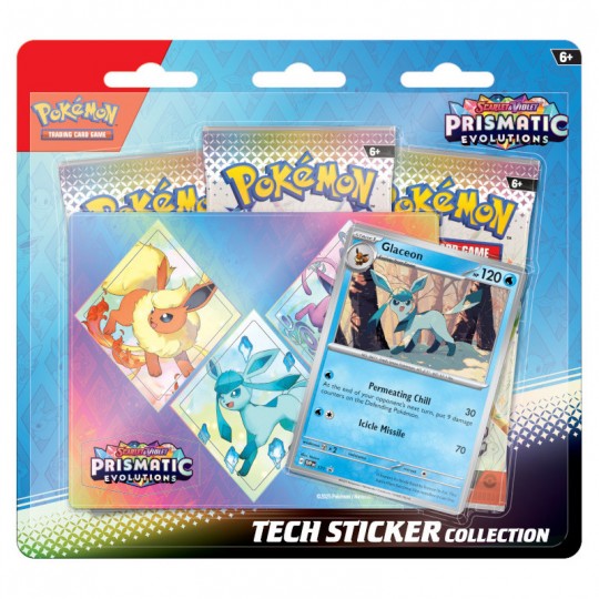 Pokémon : Tripack EV8.5 Collection autocollants réajustables - Évolutions Prismatiques - Givrali Pokémon - 1