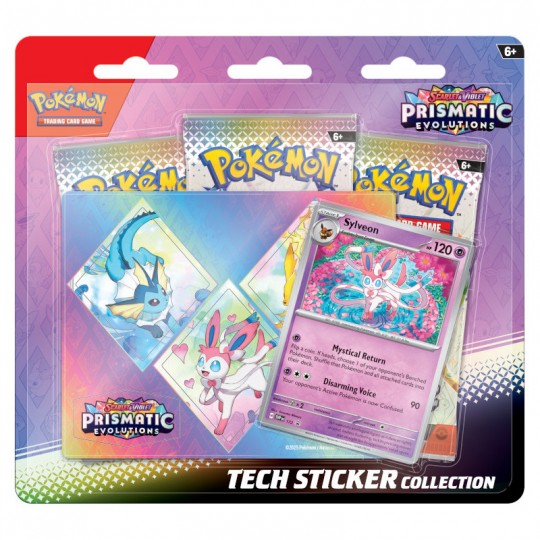 Pokémon : Tripack EV8.5 Collection autocollants réajustables - Évolutions Prismatiques - Nymphali Pokémon - 1