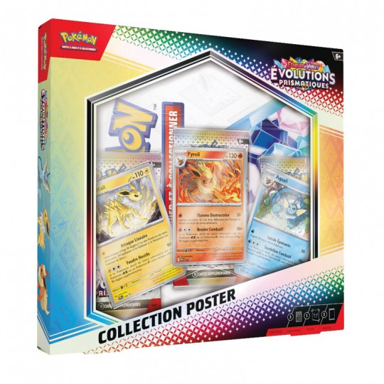 Pokémon : Coffret Collection Poster EV8.5 : Évolutions Prismatiques - Voltali, Pyroli et Aquali Pokémon - 1