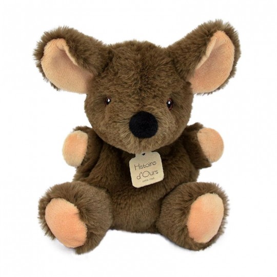 Peluche Les Doux Animaux Bébés : Souris marron - Histoire d'Ours Histoire d'Ours - 1