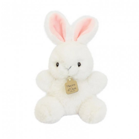 Peluche Les Doux Animaux Bébés : Lapin blanc - Histoire d'Ours Histoire d'Ours - 1