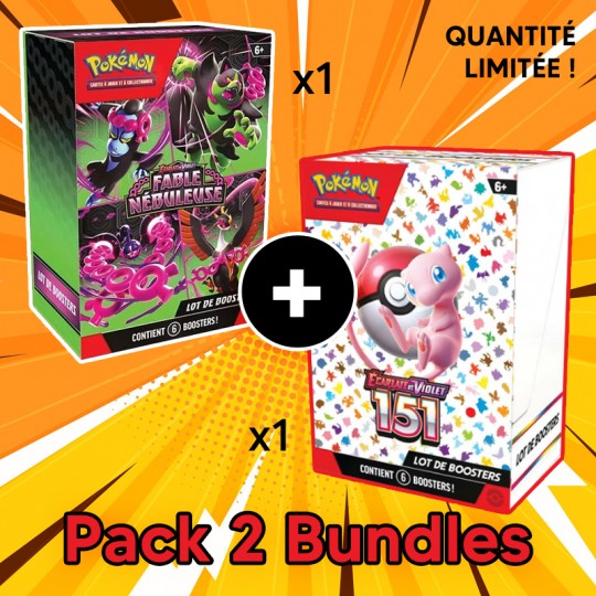 PACK Bundle 151 + Bundle Fable nébuleuse EV06.5 Pokémon Pokémon - 1