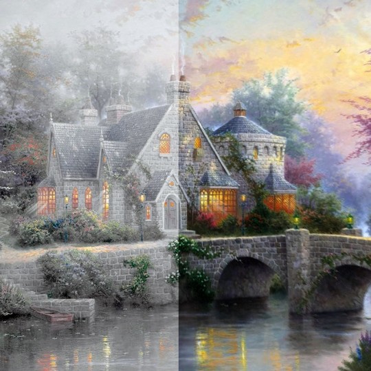 Schmidt Puzzles - Lamplight Manor/Hiver à Lamplight Manor - 2x1000 pcs Schmidt - 3