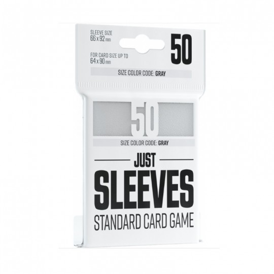 GG : 50 Just Sleeves - Standard Card Game White Gamegenic - 1