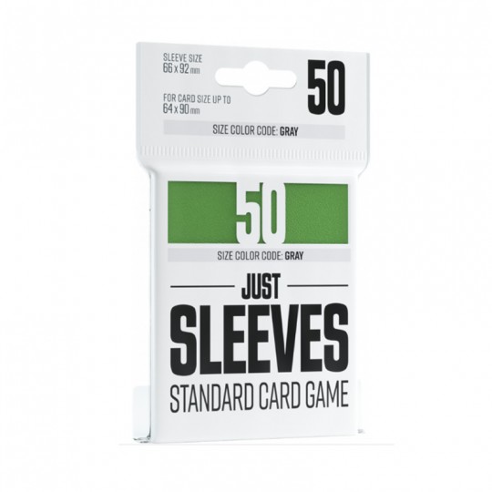 GG : 50 Just Sleeves - Standard Card Game Green Gamegenic - 1