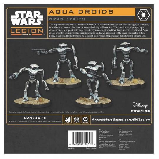 Star Wars Legion - Extension d'unité Aqua Droids Atomic Mass Games - 2