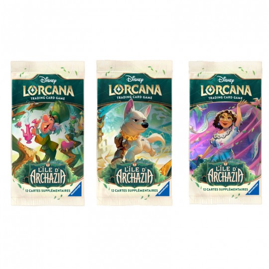 Disney Lorcana TCG - Chapitre 7 L'ïle d'Archazia : Booster à l'unité FR Disney Lorcana TCG - 1