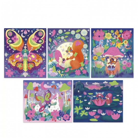 Stickers mousse et Sable Phospho Magic Fairies - Janod Janod - 2