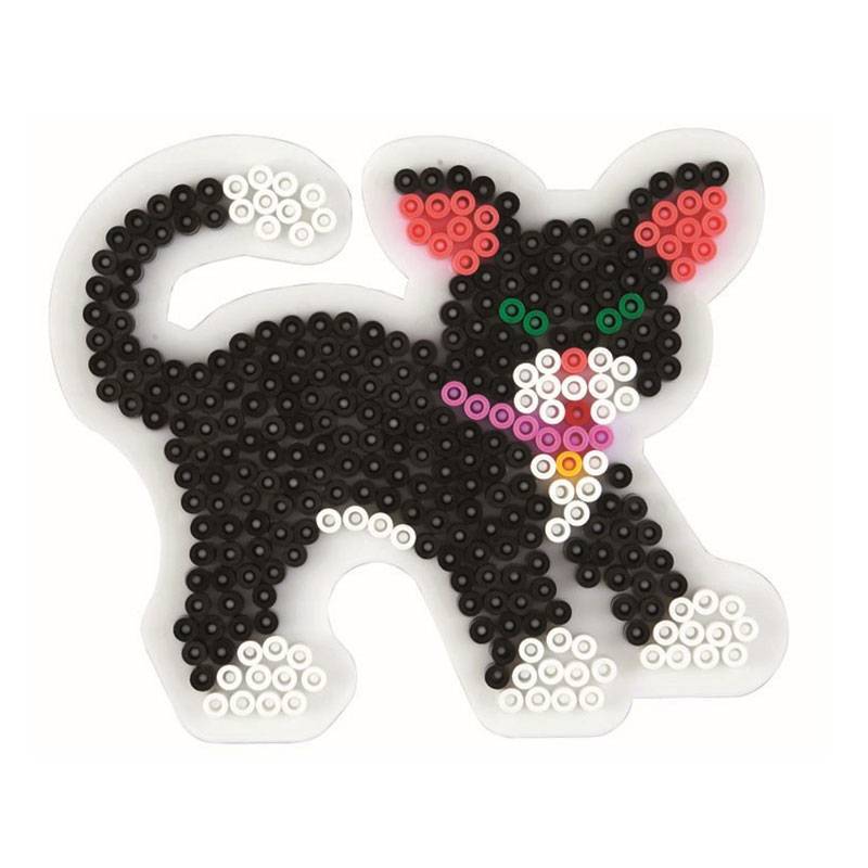 Mini Chat Noir & Blanc Perles Hama / Mini Black & White Cat Perler Beads