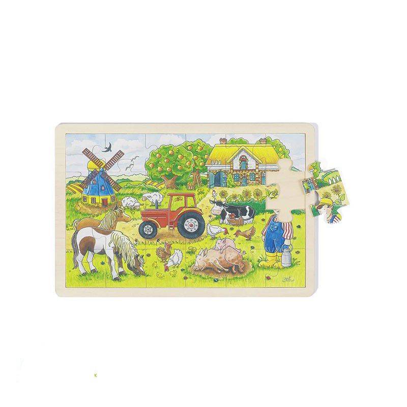 Puzzle en bois bébé animaux 24 pièces - Puzzle pour enfant Goki