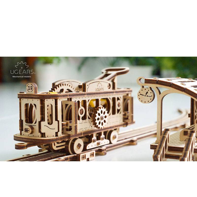 Puzzle 3D en Bois - Tram sur les Rails - 154 Teile - UGEARS Puzzle acheter  en ligne