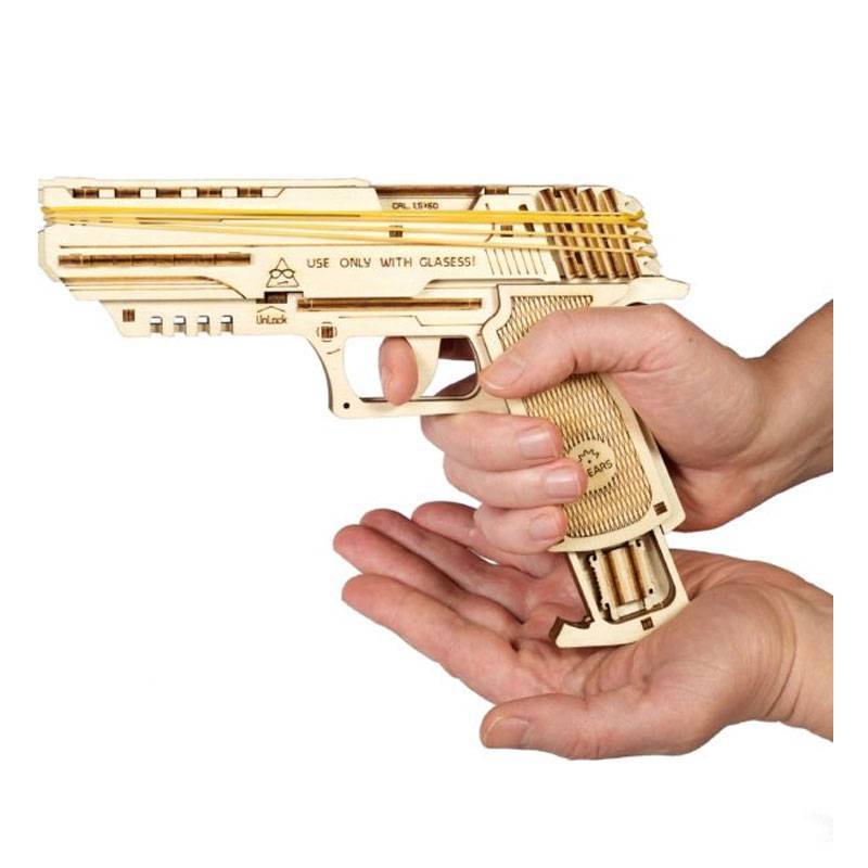 Maquette en bois 3D - pistolet