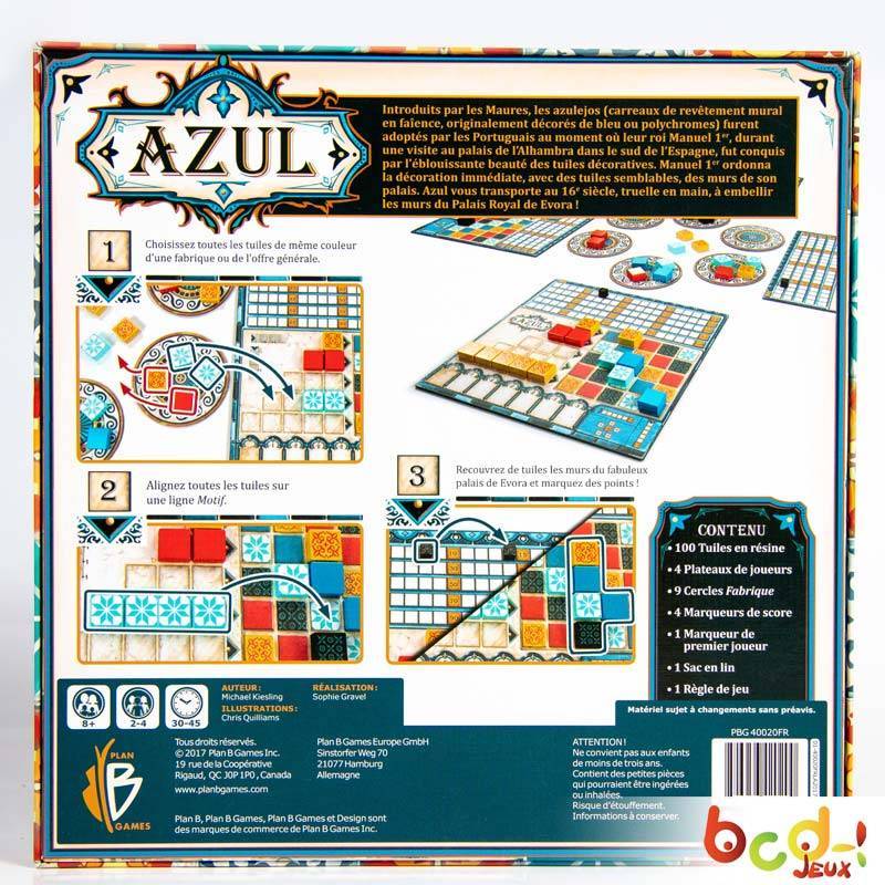 Jeu Plan b games Azul : Pavillon d'été chez 1001hobbies (Réf.ZU03FR)