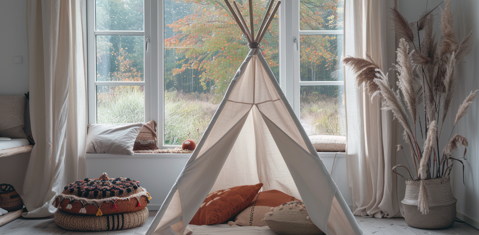 Tipi enfant dans le salon