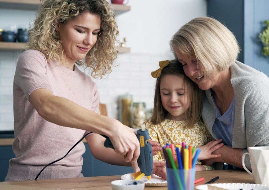 Activités manuelles en famille