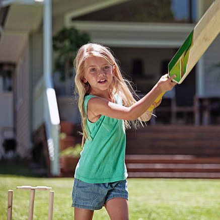 Jeux sportifs en famille