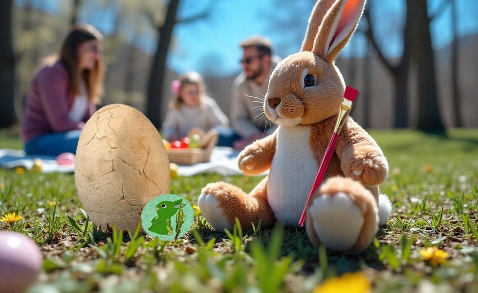 Fêter Pâques en famille dans le jardin mais sans trop de sucre
